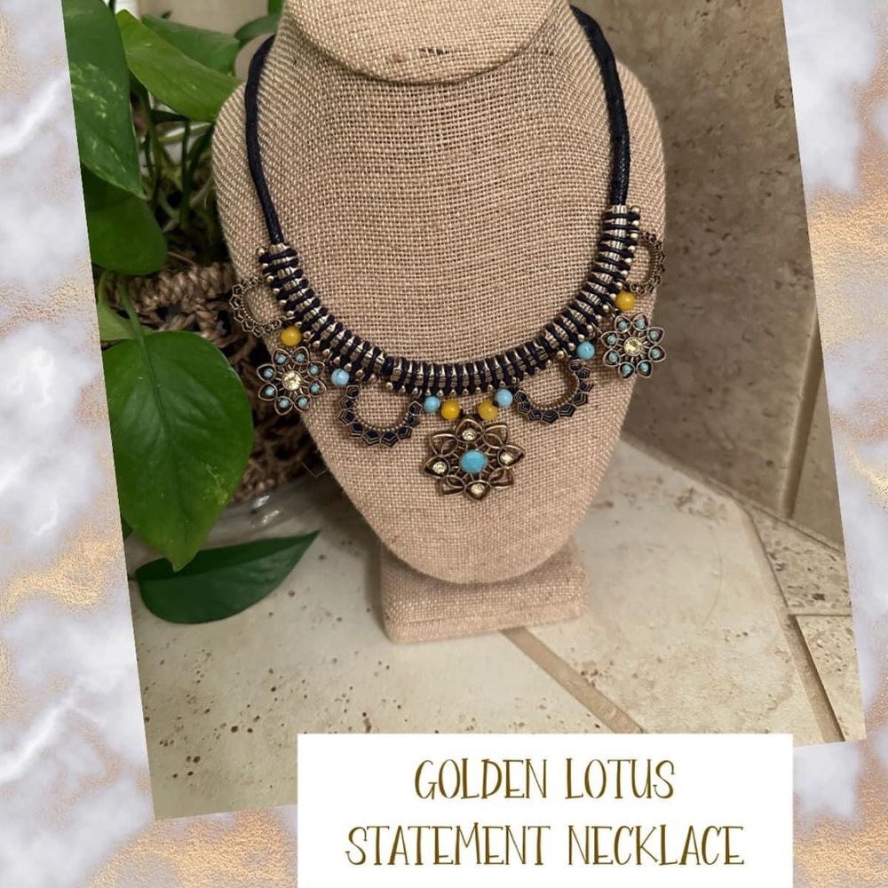 Chloe + Isabel Golden Lotus necklace